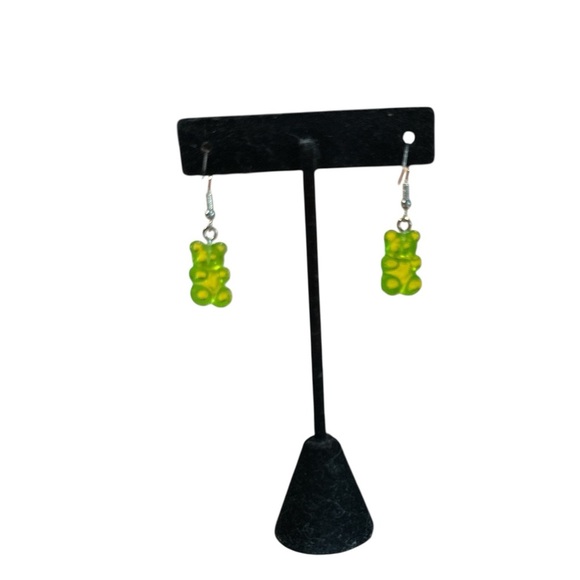 3 for $20 Cute Green Gummy Bear Acrylic Earrings for Women - Fun “You Pick 3” - Picture 4 of 7